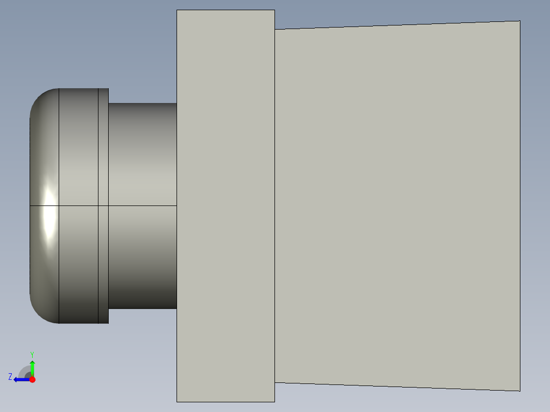 平头带灯红色按钮XB2BW34B1C右视图