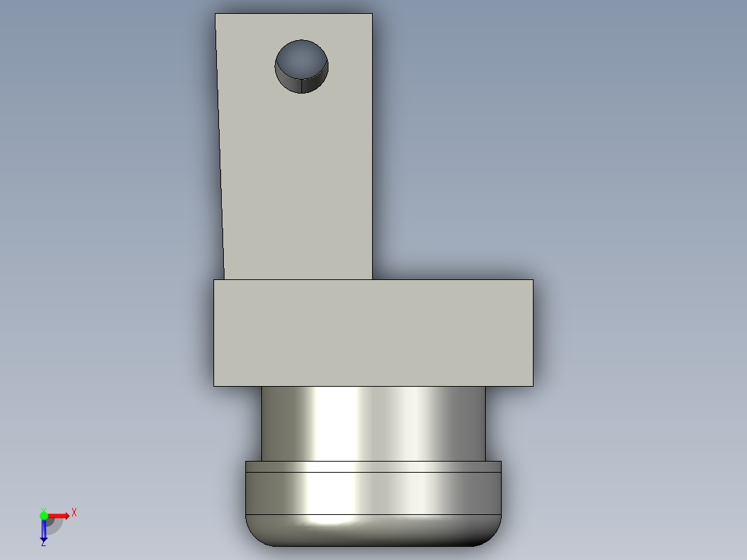 平头带灯红色按钮XB2BW34B1C俯视图