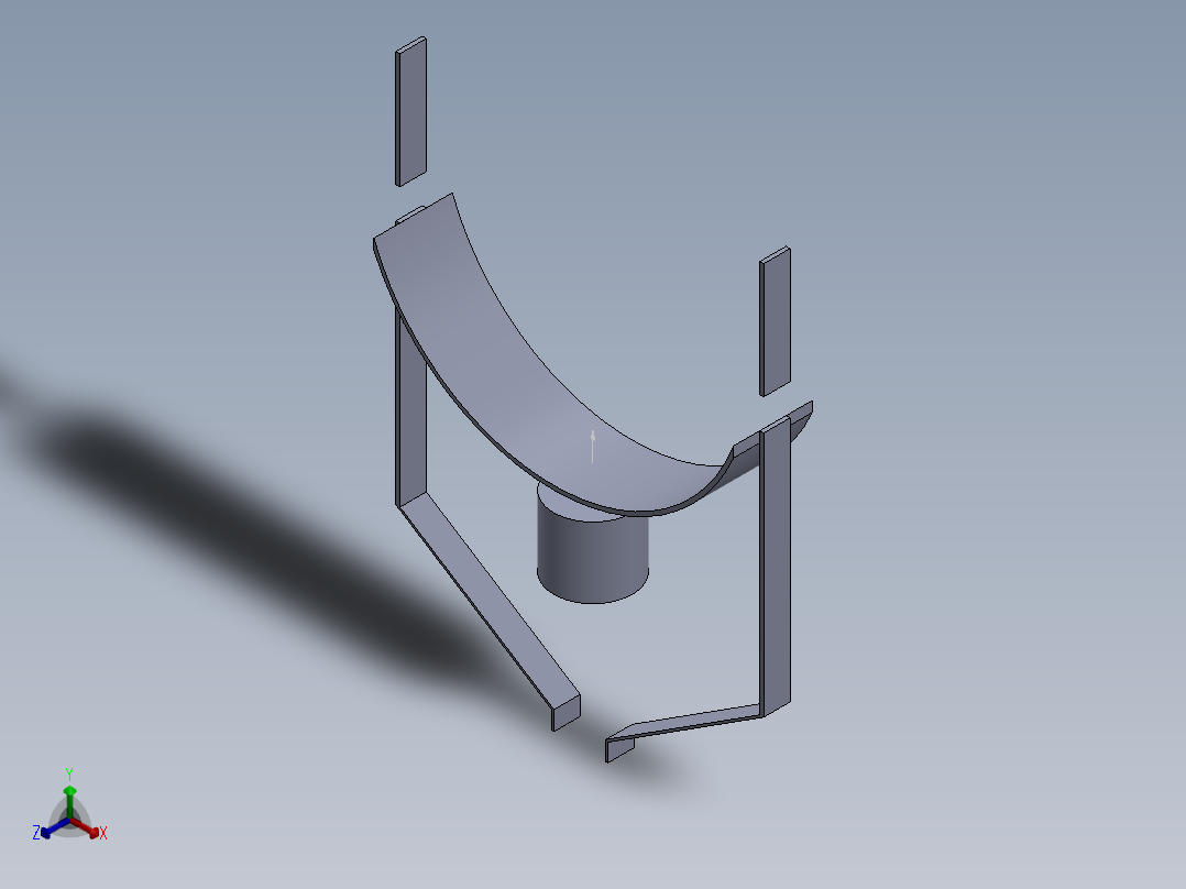 喷雾除尘器正等轴测图