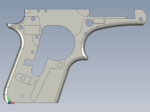 Beretta 21A 框架模型固定 1前视缩略图