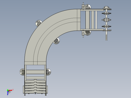 尼龙带衔接机转弯线俯视缩略图