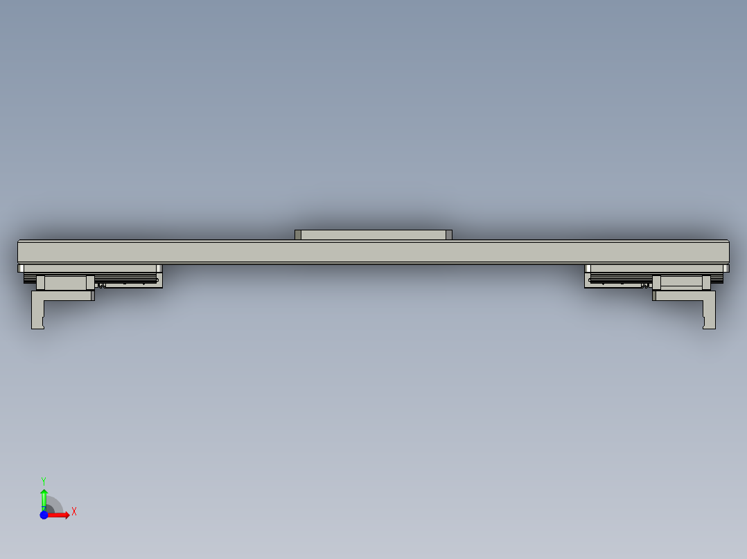 空治具搬运夹爪前视图