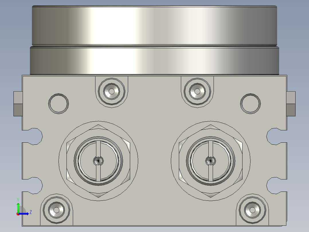 旋转气缸HRQ20AZC左视图