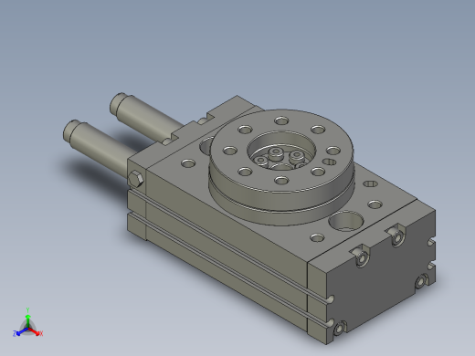 旋转气缸HRQ20AZC正等轴测缩略图