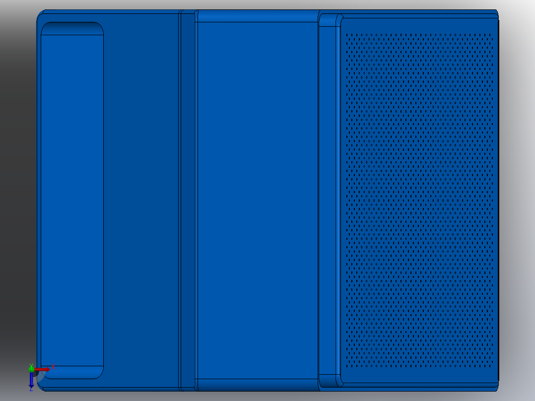 扬声器设计 - SolidWorks 11俯视图