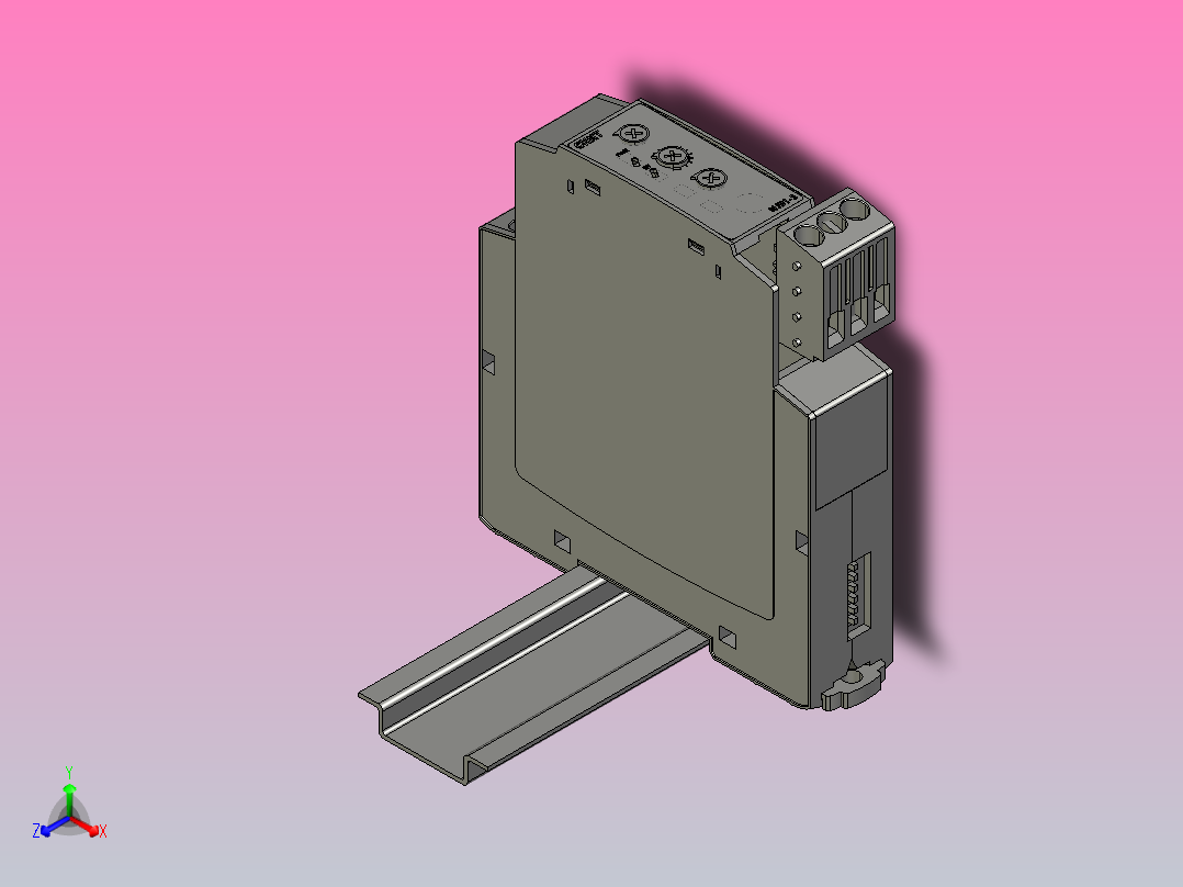 NJB1-S时间继电器三维模型202012主视图