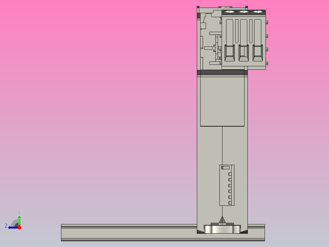 NJB1-S时间继电器三维模型202012右视图