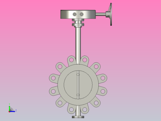 API830L凸耳式[DN150]蝶阀左视缩略图