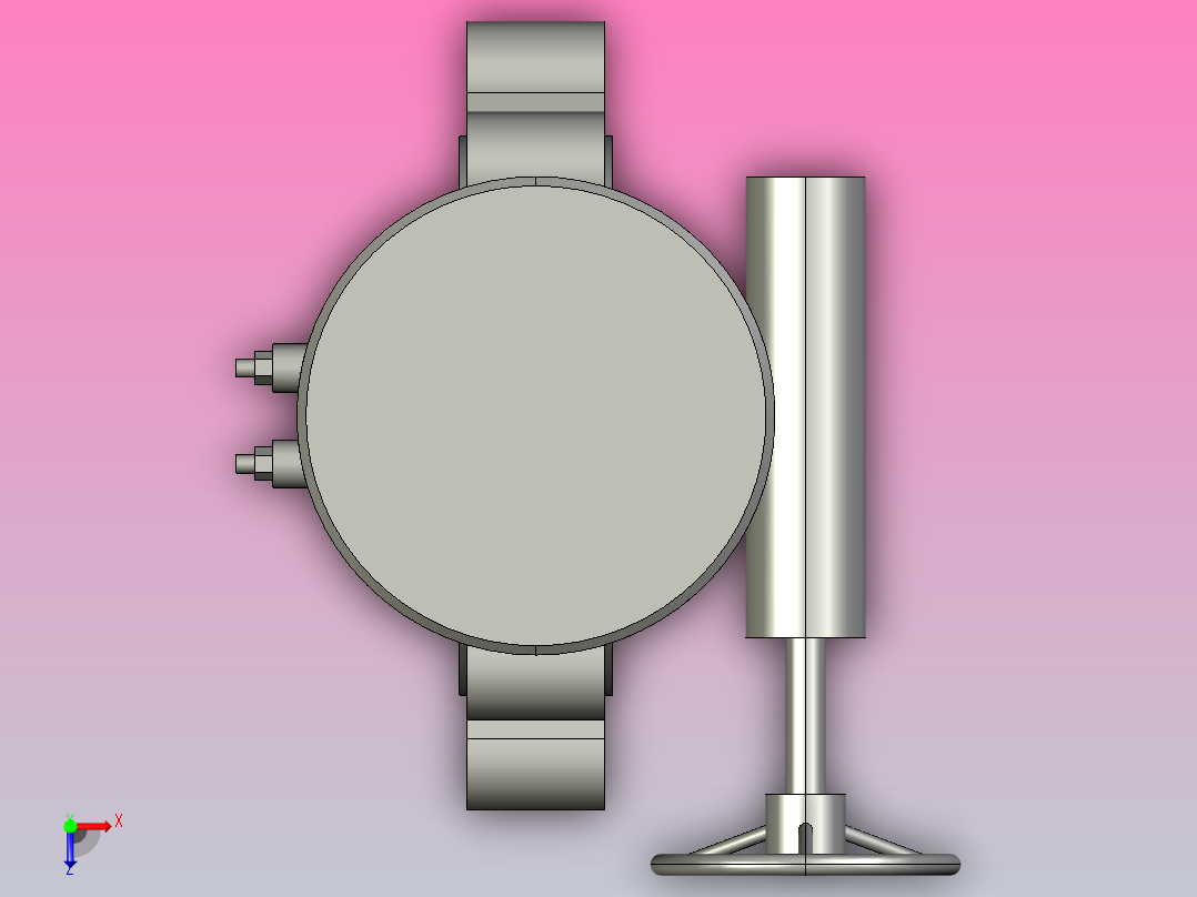 API830L凸耳式[DN150]蝶阀俯视图