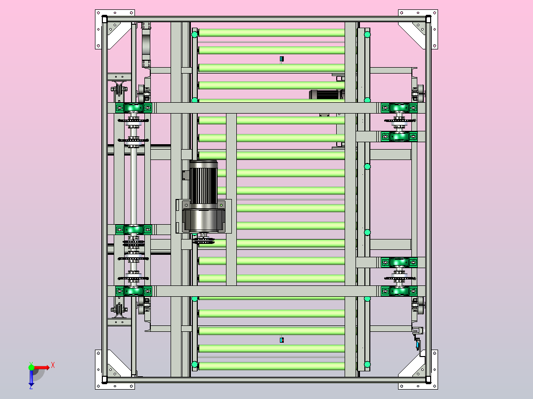 提升机总装俯视图