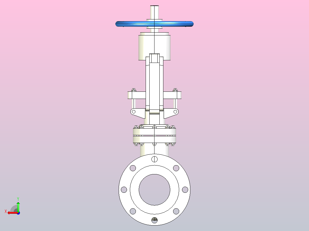 API闸阀-150Lb[4]后视图