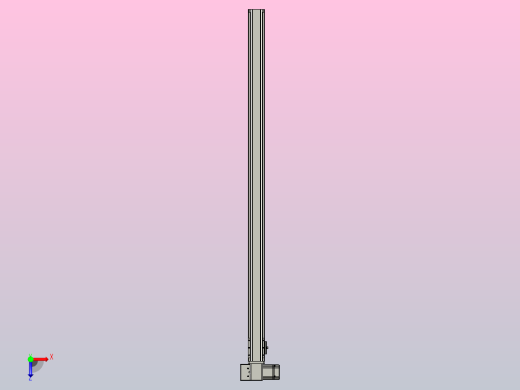 皮带直线轴半封闭可选导轨TPA-HNB-65S-90-L1250-LP-C-P10-N3俯视缩略图