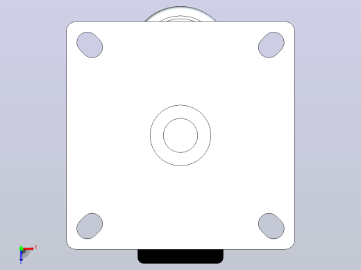 脚轮CGP01-D75俯视缩略图