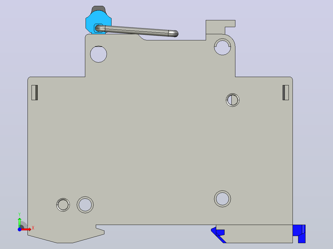 NH3-100&amp;3P&amp;隔离开关三维模型202307前视图