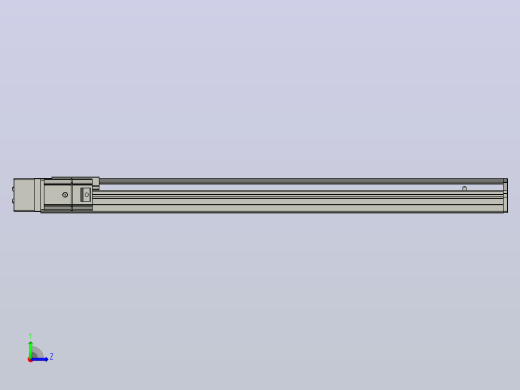 SYS12-BL-700-200W滚珠花健、支撑座、滚珠丝杠、交叉导轨、直线模组.STEP左视缩略图