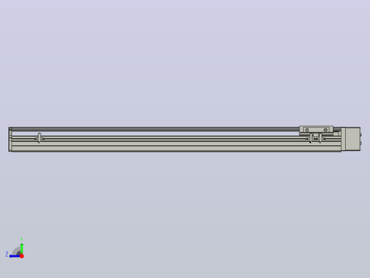 SYS12-BL-700-200W滚珠花健、支撑座、滚珠丝杠、交叉导轨、直线模组.STEP右视缩略图