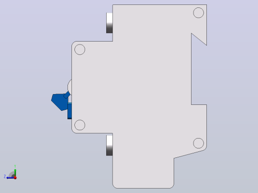 DZ47LE-63-4P[DZ47LE-63-4P]空气开关，断路器右视缩略图