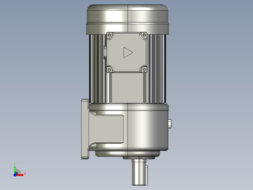 0.75KW-CH型卧式三相铝毂（刹车）马达减速机_CH28-750前视缩略图