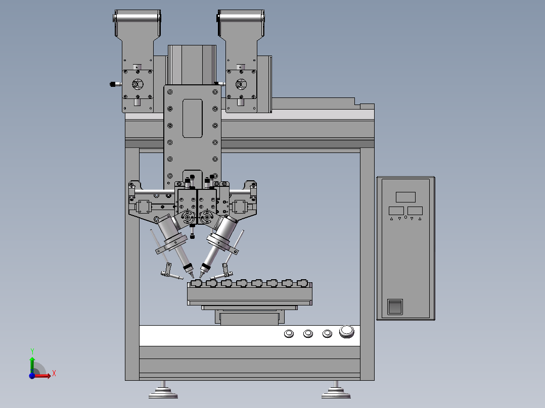 双头三轴 H206前视图