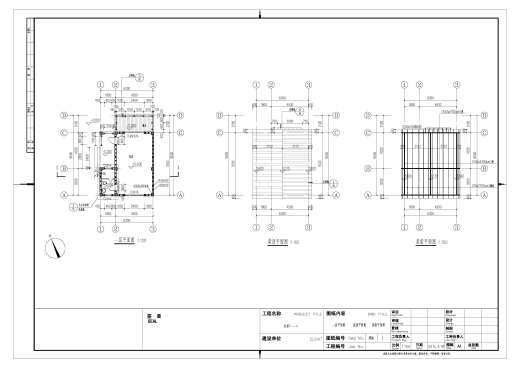 接待大厅+五个客房旅游度假垂钓纯木屋建筑施工图CAD图纸图纸缩略图