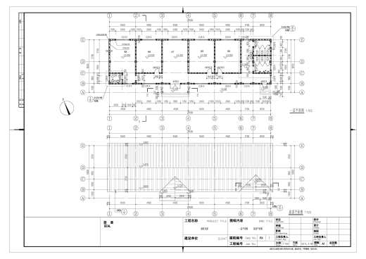接待大厅+五个客房旅游度假垂钓纯木屋建筑施工图CAD图纸图纸缩略图