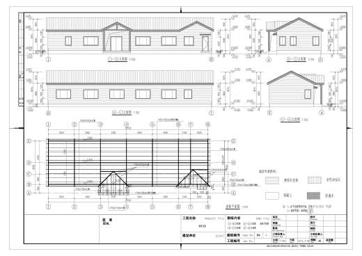 接待大厅+五个客房旅游度假垂钓纯木屋建筑施工图CAD图纸图纸缩略图
