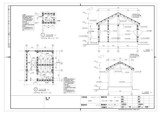 接待大厅+五个客房旅游度假垂钓纯木屋建筑施工图CAD图纸图纸缩略图