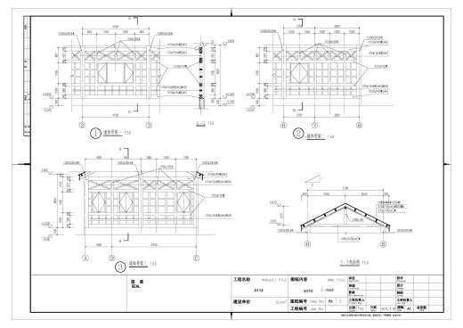 接待大厅+五个客房旅游度假垂钓纯木屋建筑施工图CAD图纸图纸缩略图