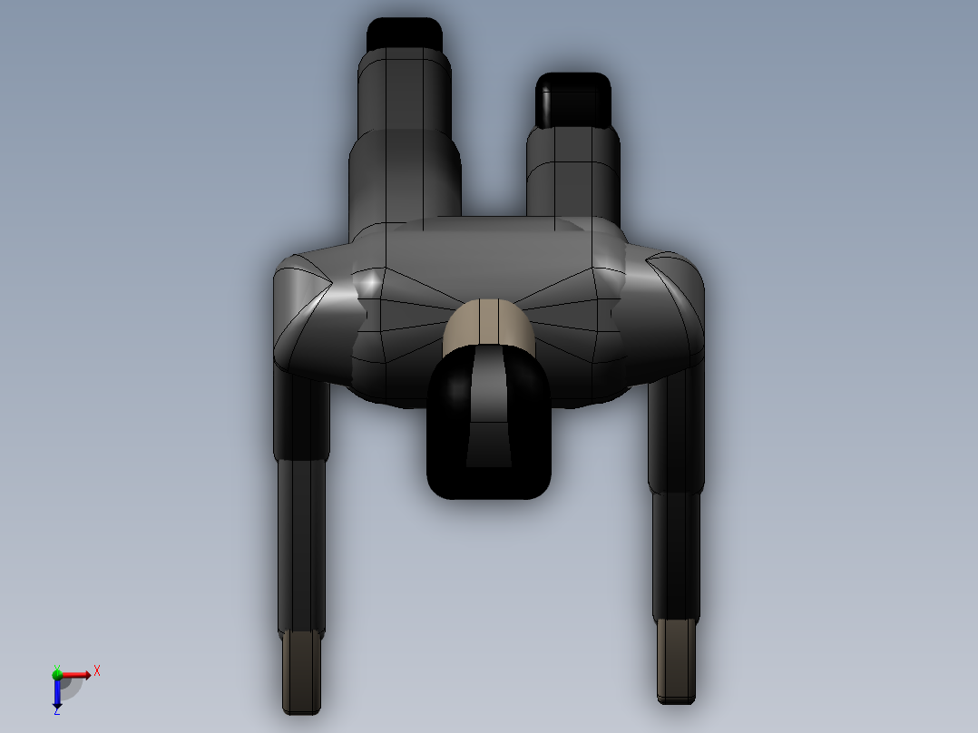 标准人体模型俯视图