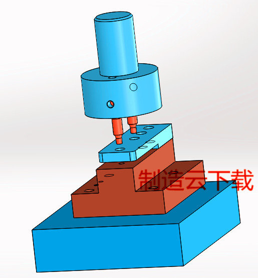 无导向快换式冲孔模3D模型缩略图
