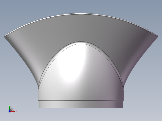 solidworks 送风器喷嘴前视缩略图