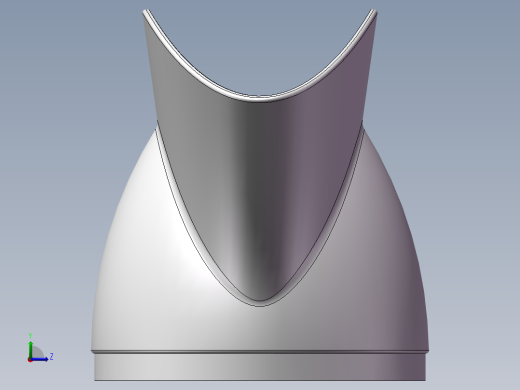 solidworks 送风器喷嘴左视缩略图