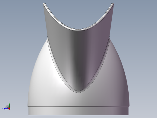 solidworks 送风器喷嘴右视缩略图