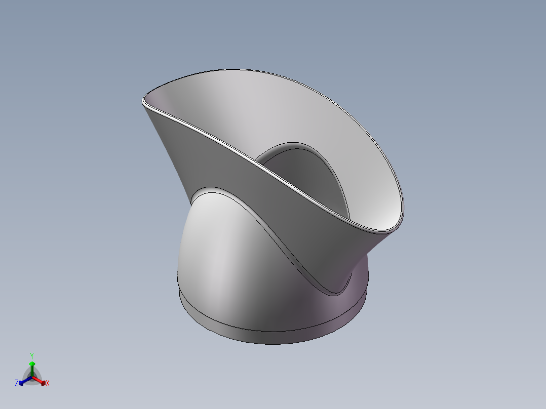 solidworks 送风器喷嘴正等轴测图