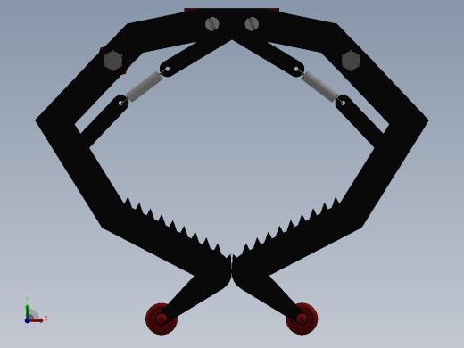 STEP格式无人机抓子机械手