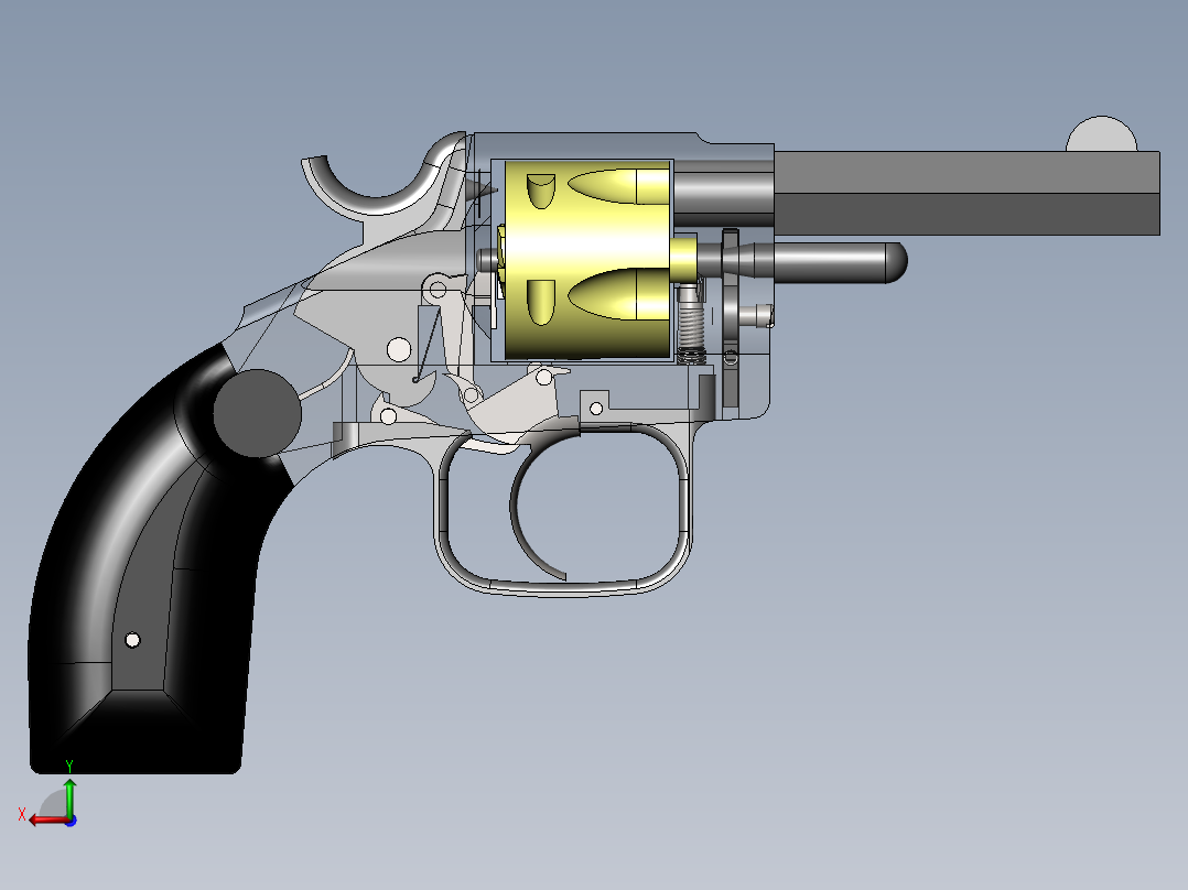 毛瑟手枪后视图