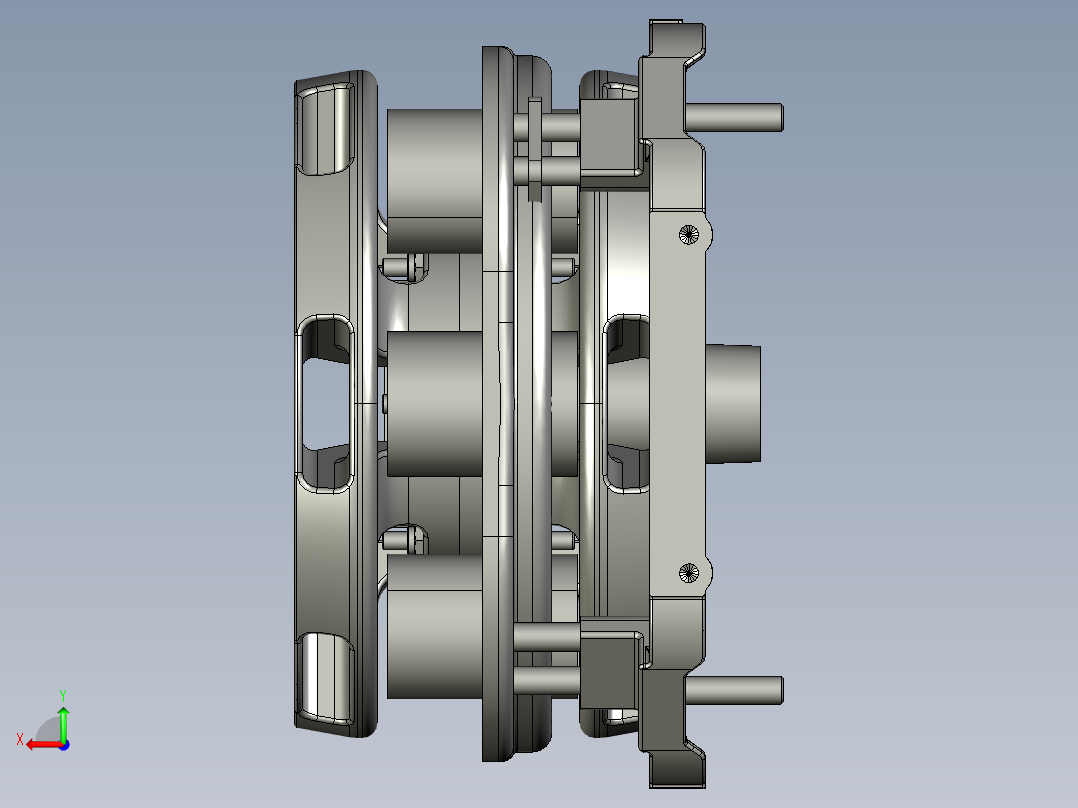 电磁制动器后视图