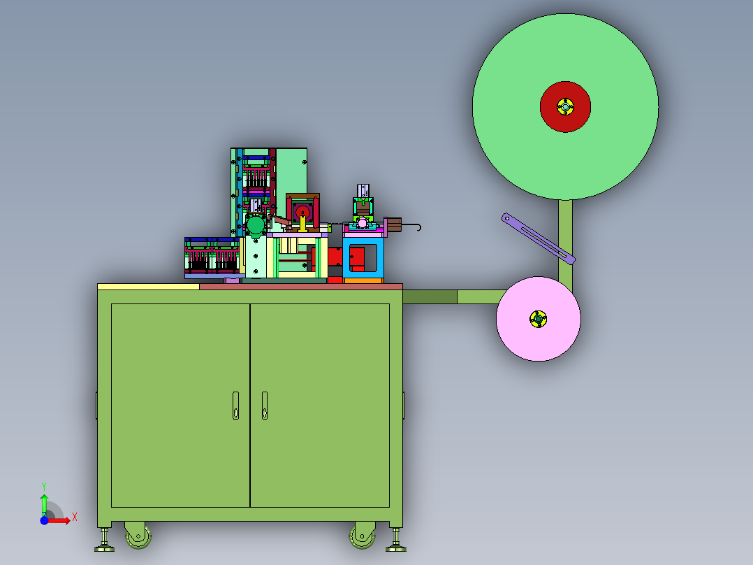 接线端子全自动组装机前视图