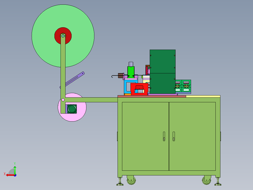 接线端子全自动组装机后视图