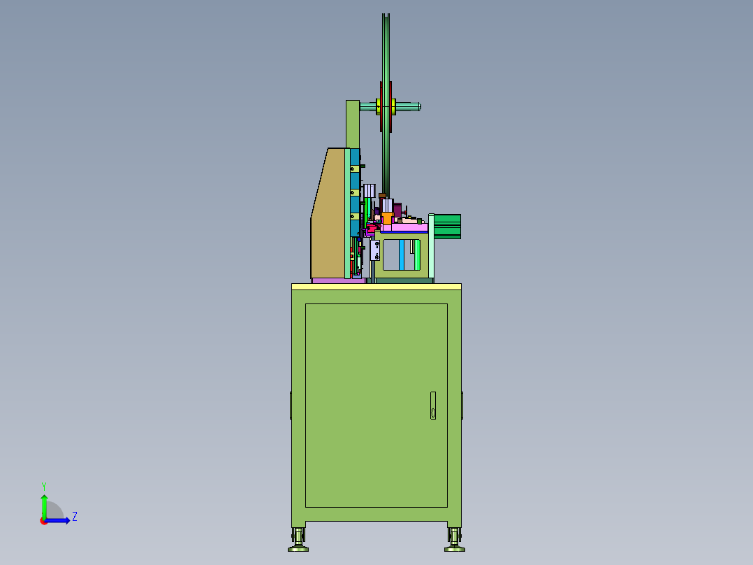 接线端子全自动组装机左视图