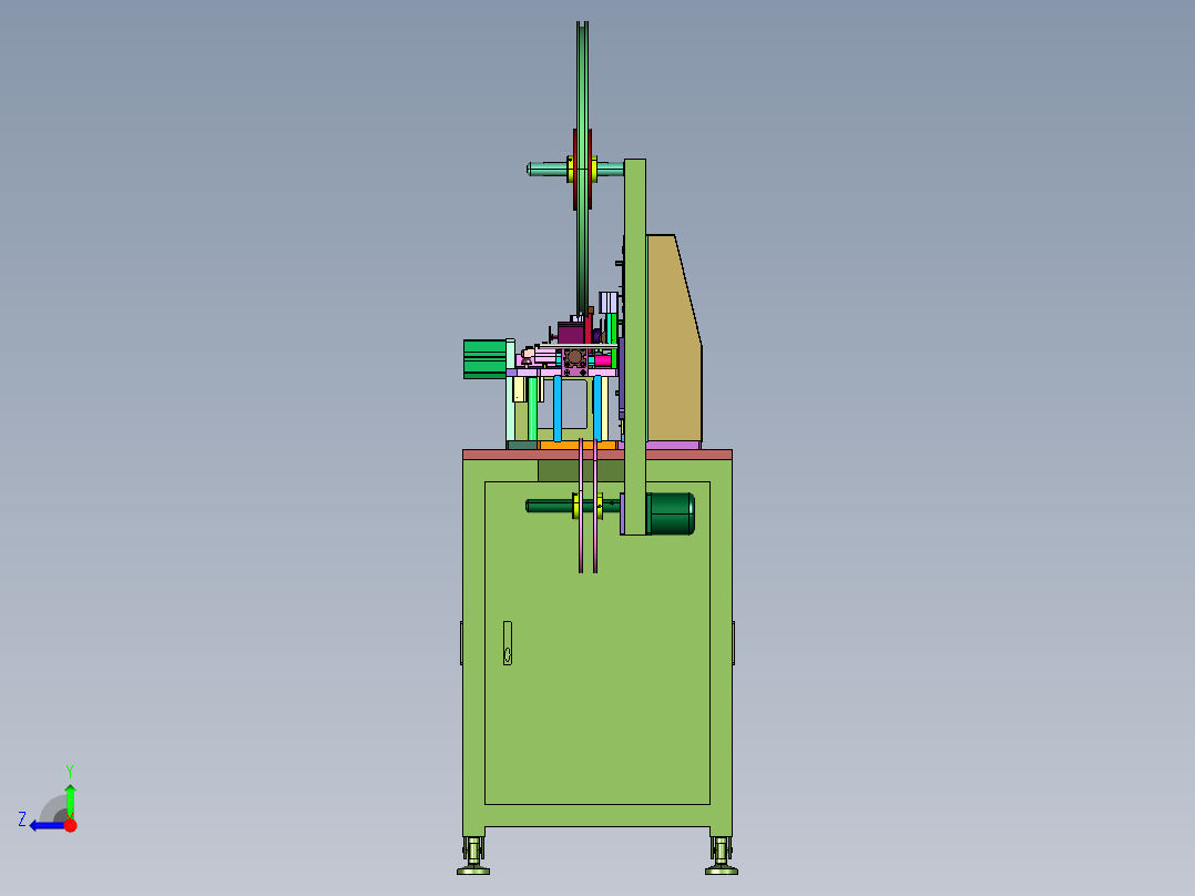 接线端子全自动组装机右视图