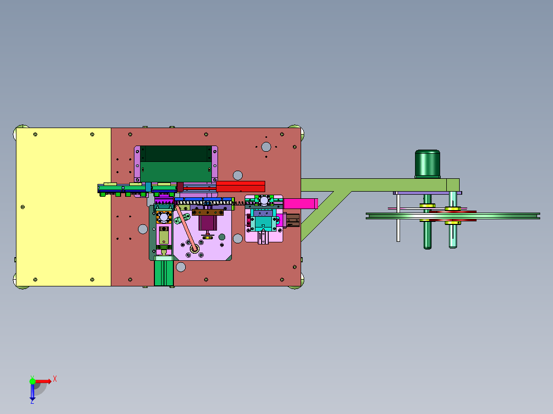 接线端子全自动组装机俯视图