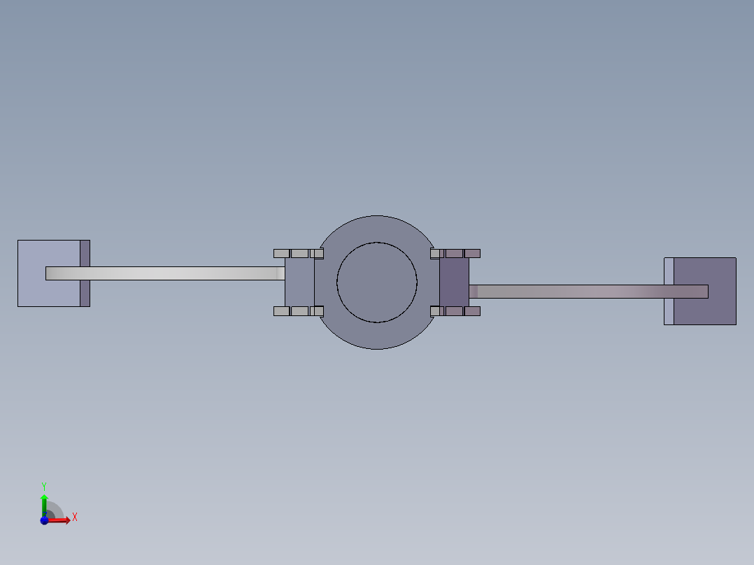 纯钣金焊接型小型拉伸夹 高温件夹子前视图