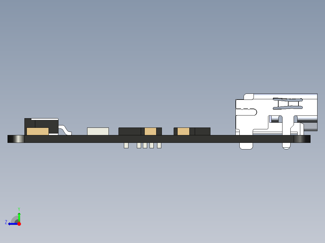 HDMI 转 CSI 适配器waveshare-hdmi-to-csi-adapter-STP F3D右视图