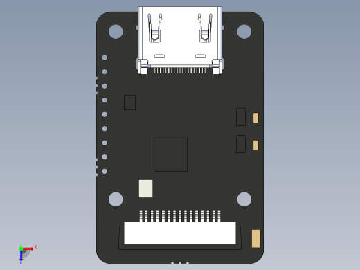 HDMI 转 CSI 适配器waveshare-hdmi-to-csi-adapter-STP F3D俯视缩略图