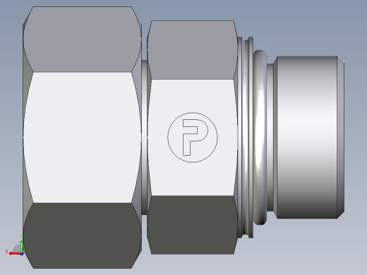 卡套式工业通用硬管接头EO_Swivel_connector_EGEO25SMCF后视缩略图