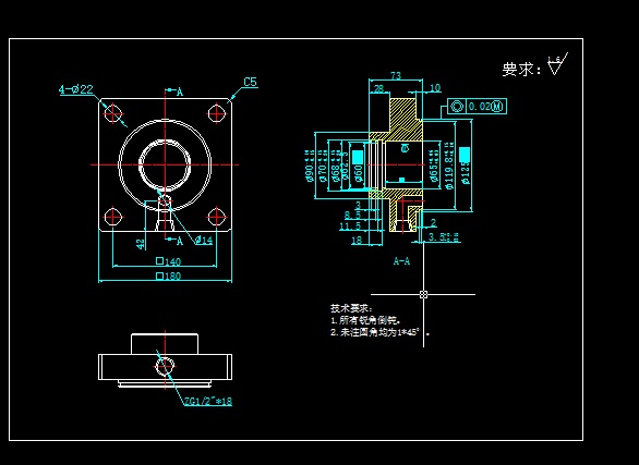 气液增压缸全套图纸