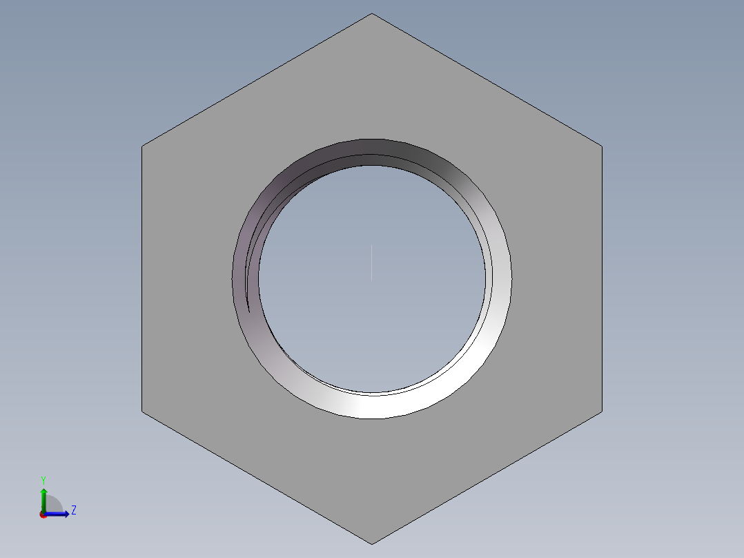 转接头-内外丝异径 DN15-DN8左视图