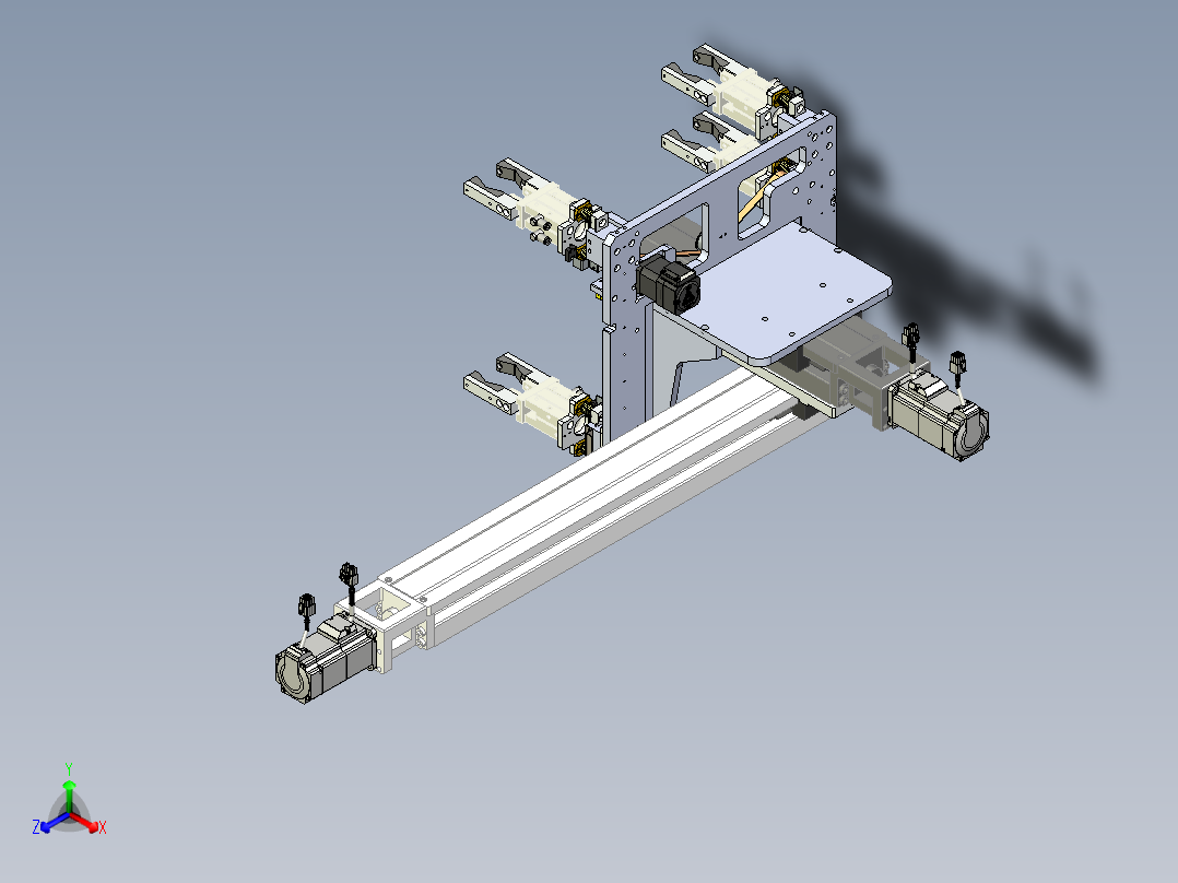 气动机械爪2x2阵型交叉手爪