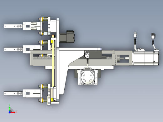 气动机械爪2x2阵型交叉手爪前视缩略图